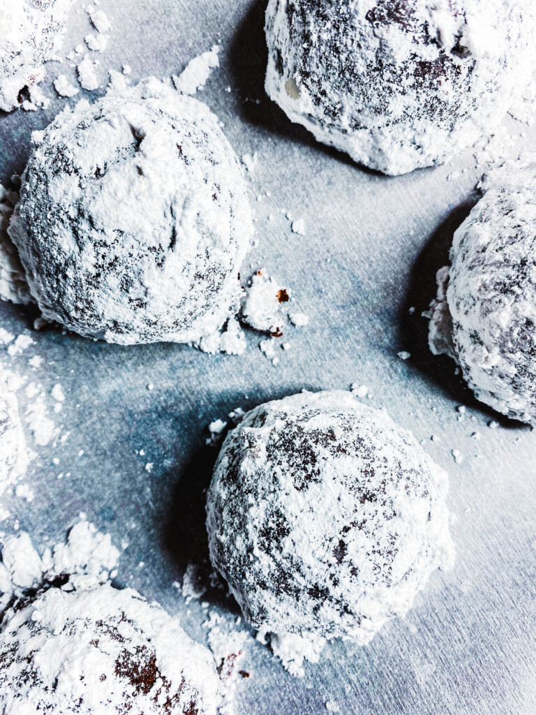 Vegan Double-Chocolate Chip Snowball Cookies